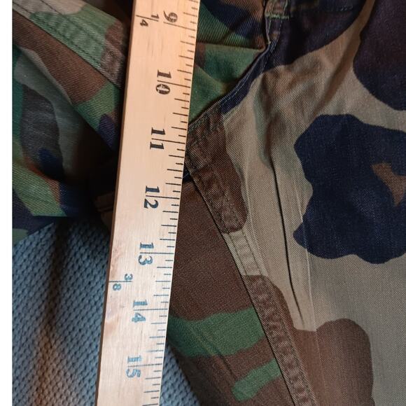 Army Combat Vintage Cargo Trousers Small-Regular 30X32 Woodland Camo Unisex Hunt - Picture 13 of 15